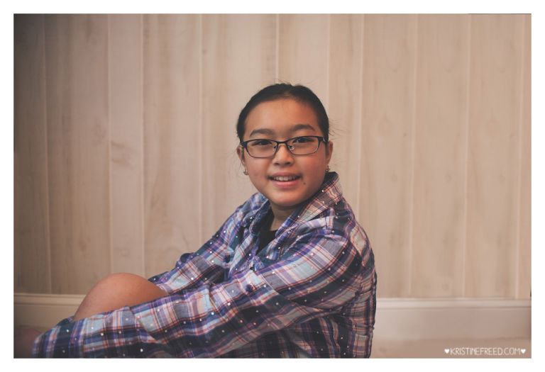 studio photos of tween girl, Who I Am Project, Kristine Freed Photography