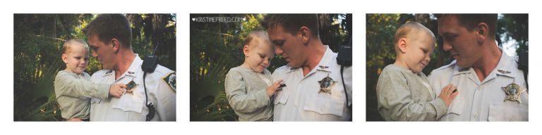 Tampa LEO family photos, Kristine Freed Photography