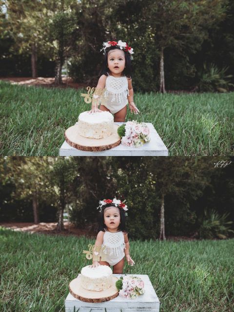 Wesley Chapel One Year Old Cake Smash, Kristine Freed Photography