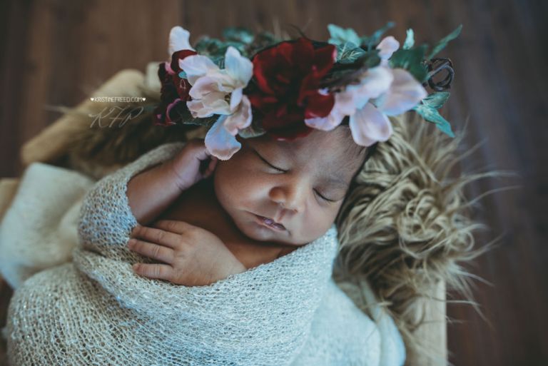 Newborn Floral Crown, Kristine Freed Photography