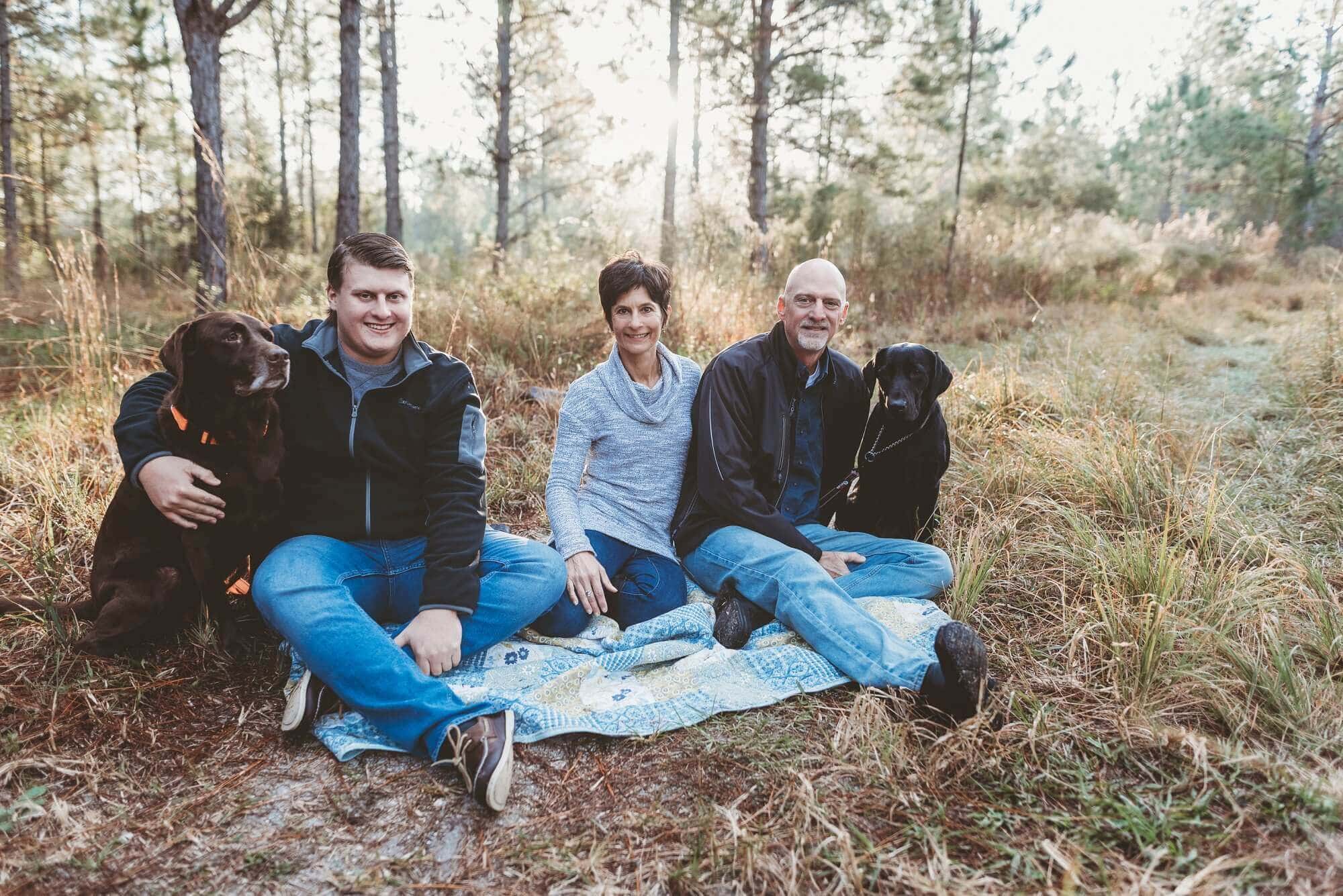Outdoor Family Shoot with Dogs | A Friend, A Family