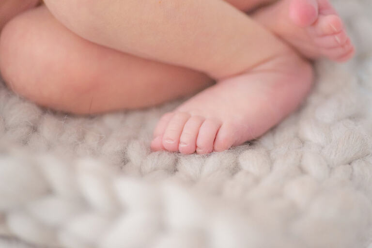 tiny baby feet