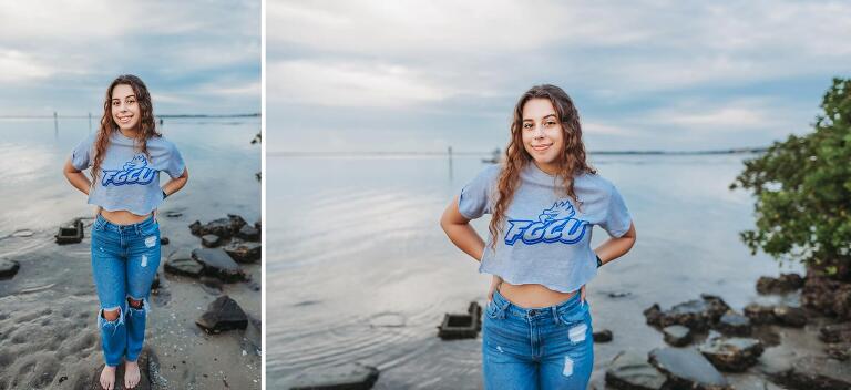 senior girl going to FGCU