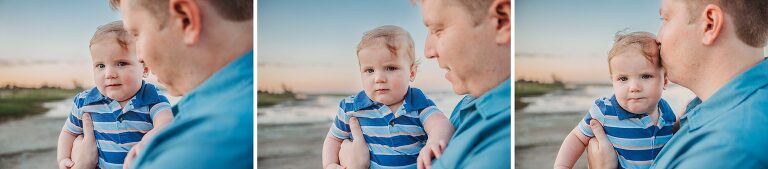 dad and little boy