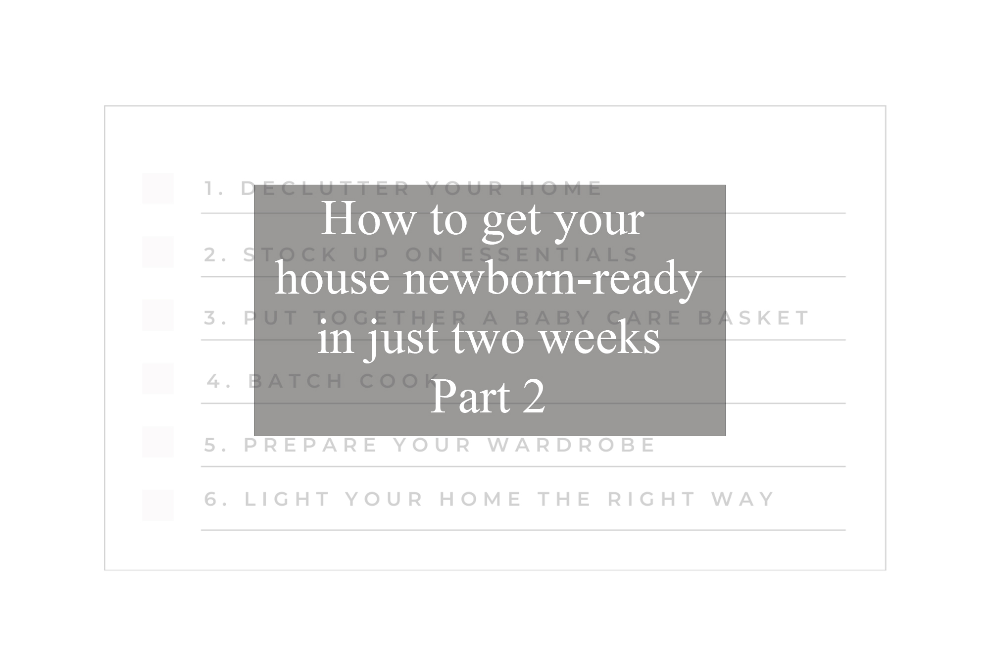 How to get your house newborn-ready in just two weeks (Part 2) | Tampa Florida Newborn Photographer